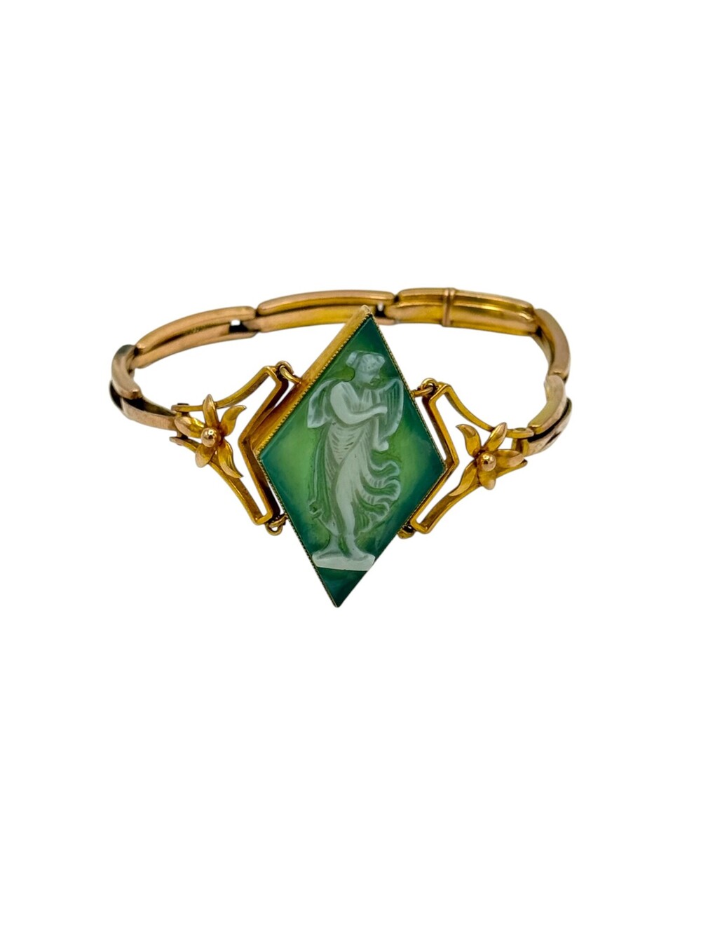 9k Gold Antique Intaglio Bracelet